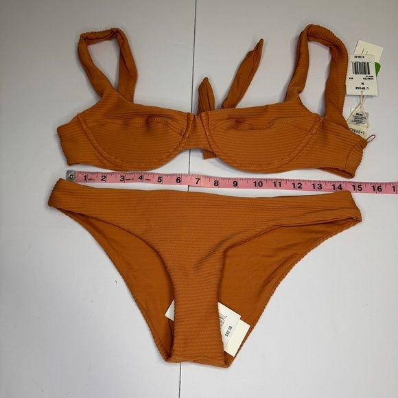 L*Space Nikita Top & Sandy Bottom Bikini Set Medium | Burnt Orange | NWT - Picture 3 of 9